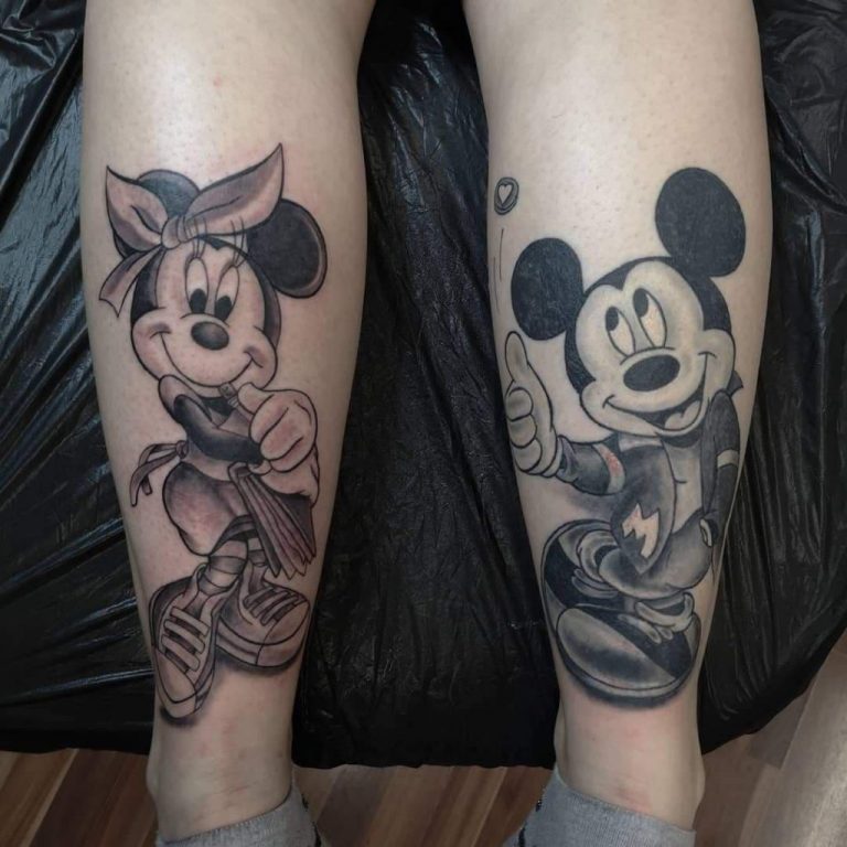 Syndicat Tattoo Studio Wien Comic Cover-Up Mickey Mouse 2